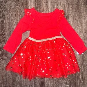 Baby Girls Red Dress Size 18 Months New